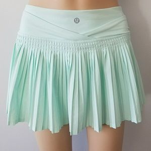 Lululemon Mint Green Pleated Skirt